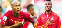 Stars captain Asamoah Gyan and deputy Dede Ayew