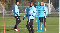 Baba Rahman back in training