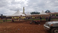 The deserted voting grounds at Kwadaso constituency