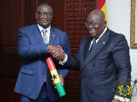 Frank Okyere with President Akufo-Addo