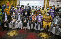 Participants pose for a photo after the Final Dissemination