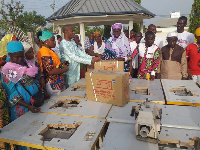 Alhaji Yussif Sulemana making the presentation