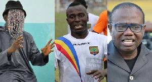 From left:  Anas, Patrick Razak and Kwesi Nyantakyi