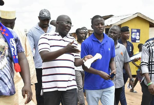 Dr. Bawumia with Kwabena Boadi