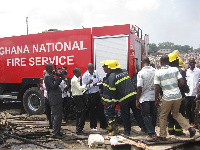 A fire crew was attacked at Moshie Zongo