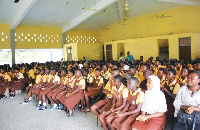 A cross-section of pupils of VRA 1&2 JHS and Kokonor JHS2