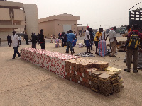 Packs of cartridges, slaps of indian hemp impounded by CEPS