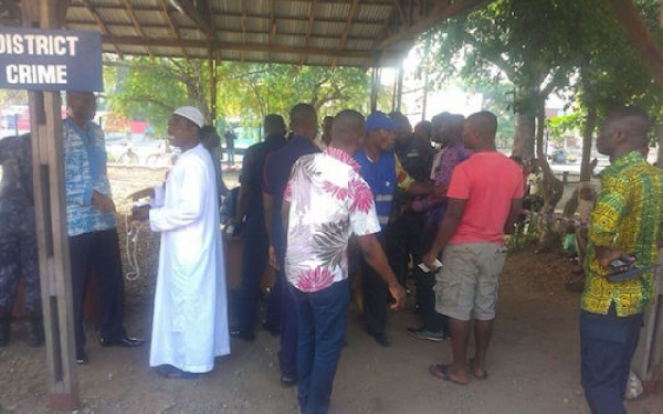 Scene from the Nima Police station in the Ayawaso East Constituency