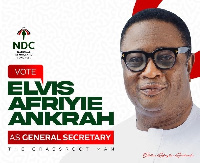 Elvis Afriyie Ankrah is gunning for the General Secretary role