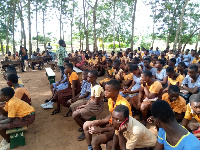 Durbar of pupils at  Wlitey JHS and Kingship Knowledge Academy