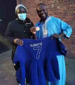 Abu Bakr Bapube with Kante