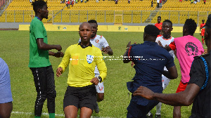 San Pedro players,at the Baba Yara Sports stadium