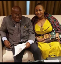 President Akufo-Addo and Serwaa Broni