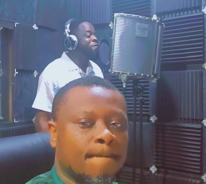 Ofori Amponsah records a campaign song for the New Patriotic Party