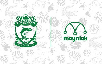 Logos of Bofoakwa Tano and new kit sponsors, Mayniak Sportswear