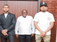 Vic Mensa, Presidennt Akufo-Addo and Chance The Rapper