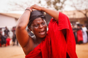 Ghanaian Women Crying Funeral