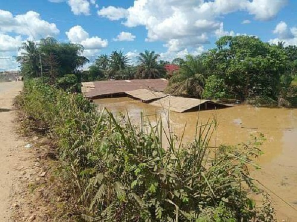 One of the affected houses