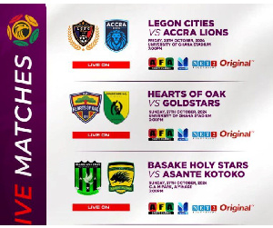 GFA has confirmed that four exciting matches will be televised during Week