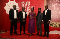 Staff of Bima Insurance with the award