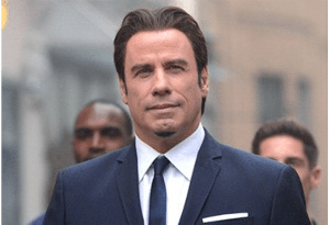 John Travolta wearing a wig