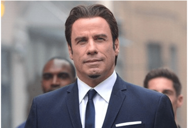 John Travolta wearing a wig