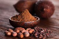 File photo: Cocoa beans and its powder