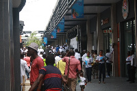 Achimota Retail Centre human traffic