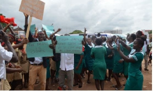 Striking Nurses Hit The Street