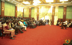 President Akufo Addo Interacting With Journalists