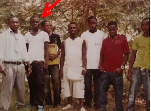 Kuami Eugene captured with his Senior Secondary School Colleagues