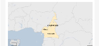 A map showing Cameroon