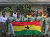 The team from Aburi Girls’ Senior High School