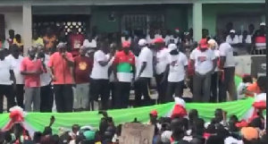 The NDC led by John Dramani Mahama held it's fourth Unity Walk in Tarkwa