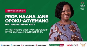 Professor Jane Naana Opoku-Agyemang is Mahama's running mate