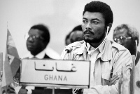 Former president of Ghana, the late Jerry John Rawlings