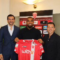 Ghana international Kevin-Prince Boateng(middle)