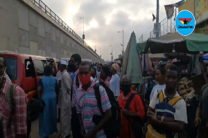 Some stranded passengers along the stretch