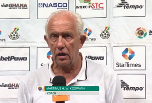 Hearts of Oak head coach, Martin Koopman