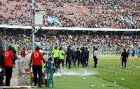 A scene from the Hearts - Wa All Stars game