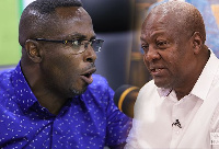 Central Regional Minister, Kwamena Duncan and NDC flagbearer, John Mahama