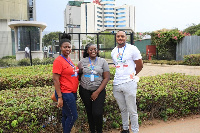 Sheila Akomeah, Keren Odoi and Dr Nortey-Adom