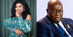 Afia Schwarzenegger and President Nana Addo Dankwa Akufo-Addo