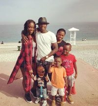 Samuel Inkoom, wife and kids