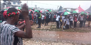 Prof. Opoku-Agyemang thanked the crowd and shared the NDC’s plans