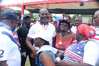 The vociferous lawmaker was spotted at the congress grounds in a polo shirt and shorts