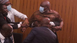 Carlos Ahenkorah snatched ballot papers during the voting for Speaker of Parliament