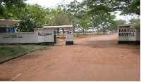 The entrance of the Pantang Hospital