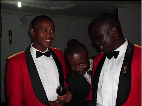 Captain Mahama (left) with colleagues