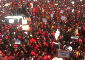 Demonstrators  Small Scale Mining   